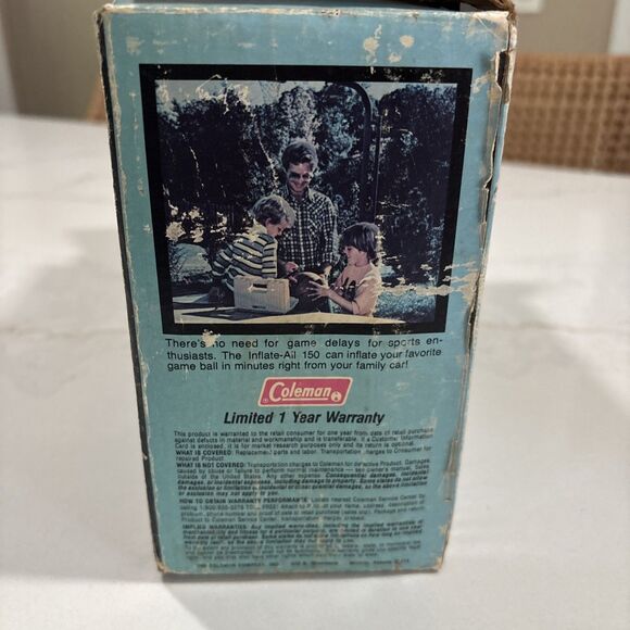 Coleman Inflate-All 150 Aluminum Air Compressor - Vintage, USA, Black - Picture 4 of 9